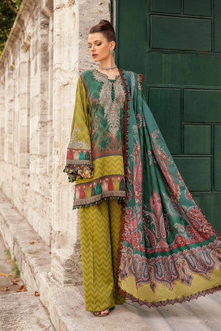 Maria B M Prints Fall Winter Collection - Embroidered Cambric/Linen Material Suits