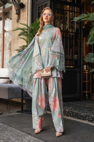 Maria B M Prints Fall Winter Collection - Embroidered Cambric/Linen Material Suits