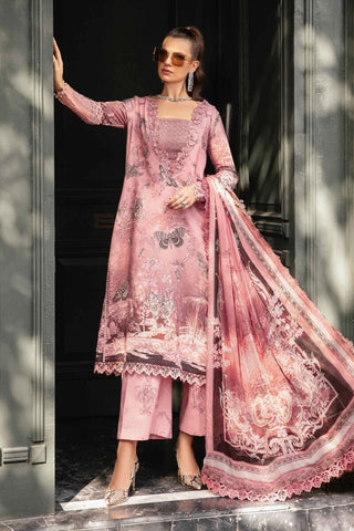 Maria B M Prints Fall Winter Collection - Embroidered Cambric/Linen Material Suits