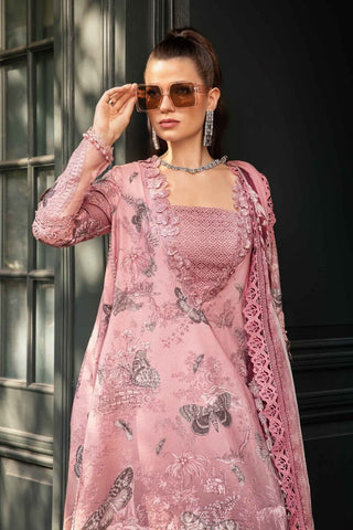 Maria B M Print Fall Winter Edit Collection -Pink Suit