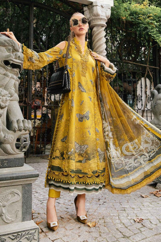 Maria B M Prints Fall Winter Collection - Embroidered Cambric/Linen Material Suits