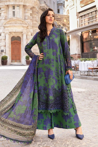 Maria B M Prints Fall Winter Collection - Embroidered Cambric/Linen Material Suits