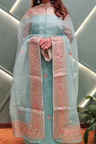 Kota Doriya with Gota Patti Border- 12 Colours Available