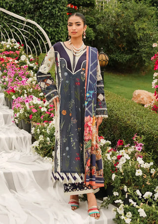 Breeze Together Purple Lawn Suit- Elaf Prints Collection 2024