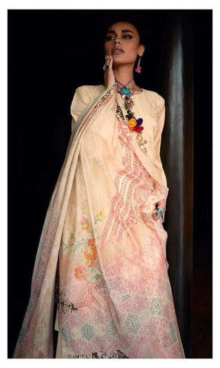 Varsha Ranjhaa Designer Exclusive Muslin Collection-Beige Suit