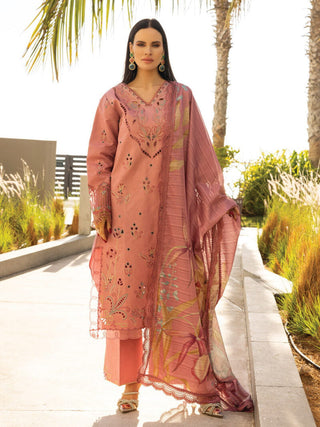 Rangrasiya Carnation Embroidered Lawn Collection -Pink Orchid Suit