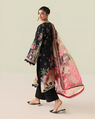 Roheenaz Rosette Lawn Collection-Black Suit