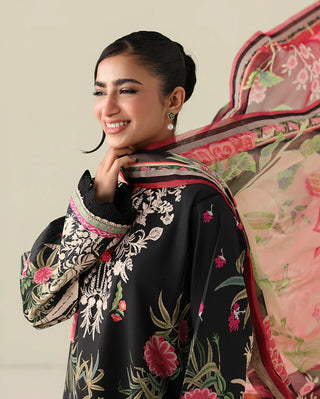 Roheenaz Rosette Lawn Collection-Black Suit