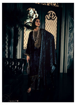 Varsha Velvet Murshid Embroidered Collection – Designer Festive Salwar Kameez for Winter