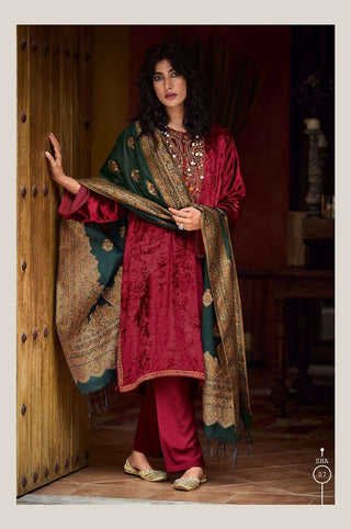 Varsha Velvet Shayrana Embroidered Collection – Designer Festive Salwar Kameez for Winter