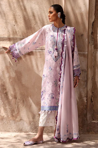 Elan Lawn 25 Embroidered Collection- Lavneder Suit