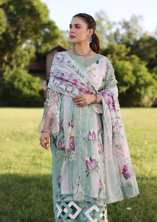 Elaf Chikankari Celestial- Light Green Suit