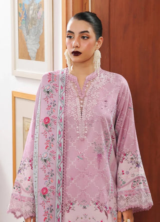 Qalamkar Q Prints Collection- Lavender Suit