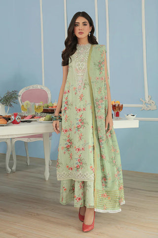 Faiza Faisal FNF Basic Design - Digital Printed Lawn Cotton with Embroidered Patches | Summer Elegance