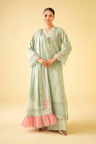 Nishat Lawns: Fine Lawn Collection with Printed Shirts and Jacquard Dupatta