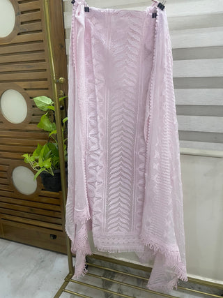 Siron C Designer Georgette Embroidered Suit – Elegant 3 Piece Unstitched Set