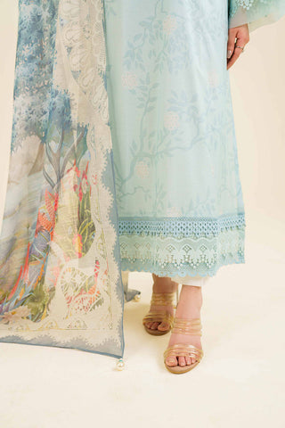 2 Piece Set in Light Blue- Nishat Linen 2024 Collection