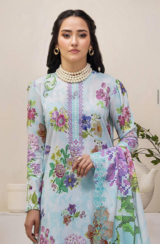 Premium Mahajal Collection 2024 by Gulljee-  Light Blue Suit