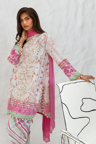 Sana Safinaz Muzlin Summer Vol.2 - White Magenta Suit