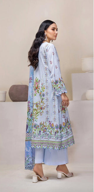 Premium Mahajal Collection 2024 by Gulljee-  Blue Suit