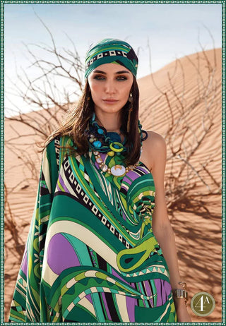 Maria B M Print Printed Linen Collection -Green Suit