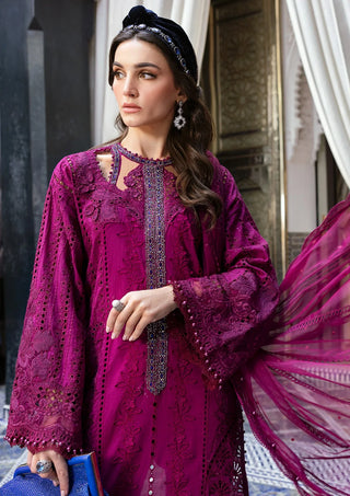 Maria B Lawn Collection-Magenta Suit