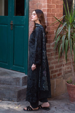 Neeshay Printkari Lawn Suit- Black Obsidian
