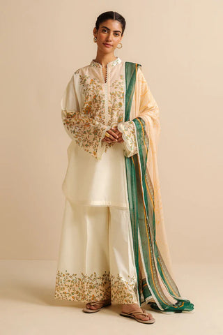 Coco Prints By Zara Shahjahan Prints Collection-Ivory