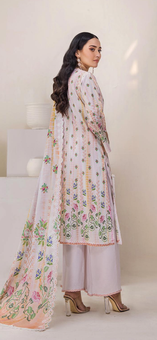 Premium Mahajal Collection 2024 by Gulljee-  Peach Suit