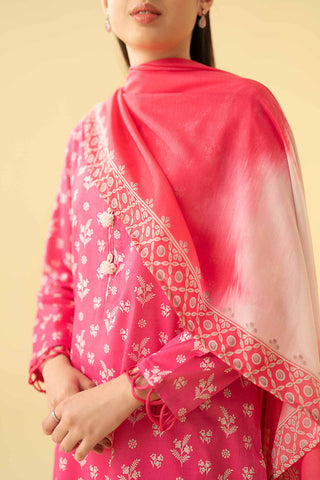 2 Piece Set in Pink- Nishat Linen 2024 Collection