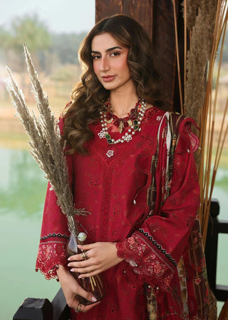 Sardinia Lawn Festive Collection - Red Suit