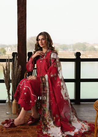 Sardinia Lawn Festive Collection - Red Suit