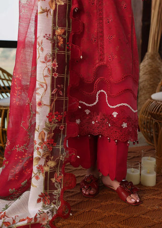 Sardinia Lawn Festive Collection - Red Suit