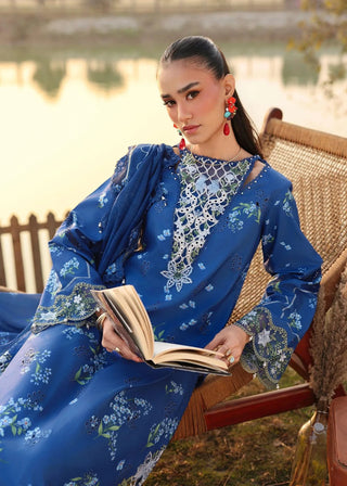 Sardinia Festive Lawn Collection -Electric Blue Suit