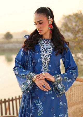 Sardinia Festive Lawn Collection -Electric Blue Suit