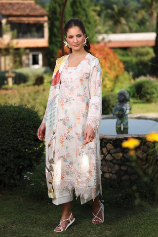 Printkaari Lawn 26 Raaya by Rangrasiya- Cremish Yellow Suit