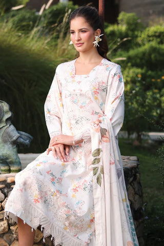 Printkaari Lawn 26 Raaya by Rangrasiya- Cremish Yellow Suit