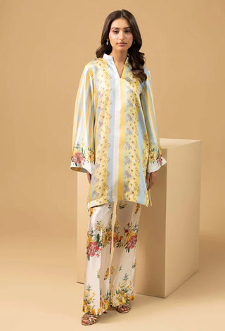 Adan Libas Printed Shamoz Silk 2-Piece Co-Ord Set Collection | Winter Elegance