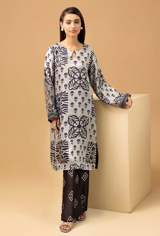 Adan Libas Printed Shamoz Silk 2-Piece Co-Ord Set Collection | Winter Elegance