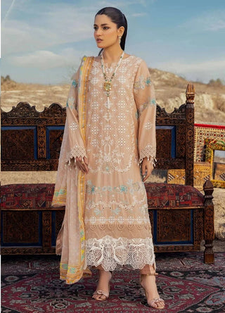 Adan Libas Traditional Attire Lawn Collection-Beige Brown Suit