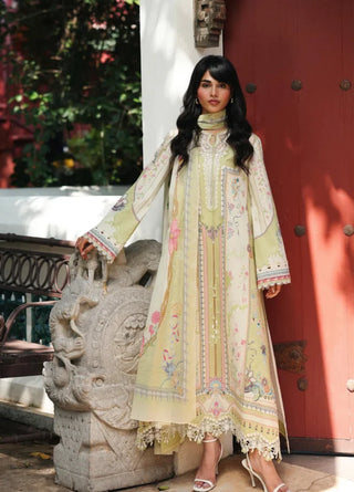 Qalamakar Q Prints Lawn Collection-Off White Suit