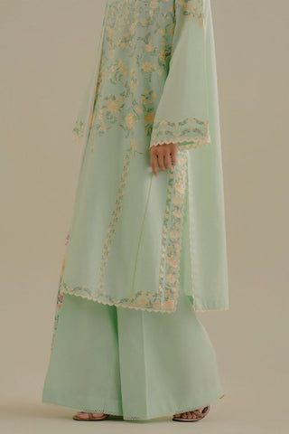Coco By Zarar Shahjahan Lawn Collection- Sea Green Suit
