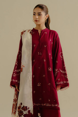 Yana Red- Coco Lawn 2025 by Zara Shahjahan