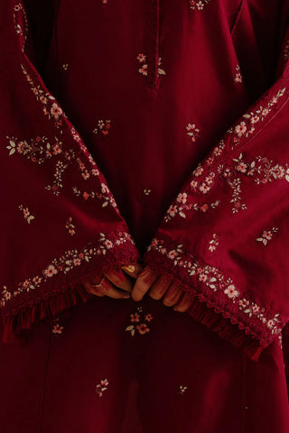 Yana Red- Coco Lawn 2025 by Zara Shahjahan